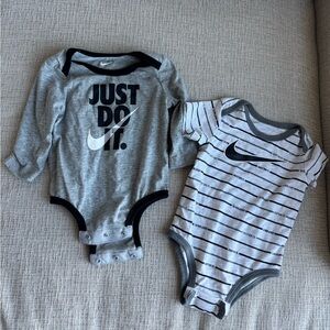 Nike Gray and Black Kids One Piece bundle | 6 months
